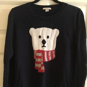 LOFT polar bear sweater M
